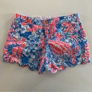 Lilly Pulitzer Size 4 Women’s Shorts - blue/red/pink
